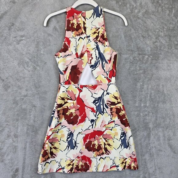 Abercrombie & Fitch Dress Womens Small Floral Sleeveless Halter Back Cutout - Picture 8 of 9